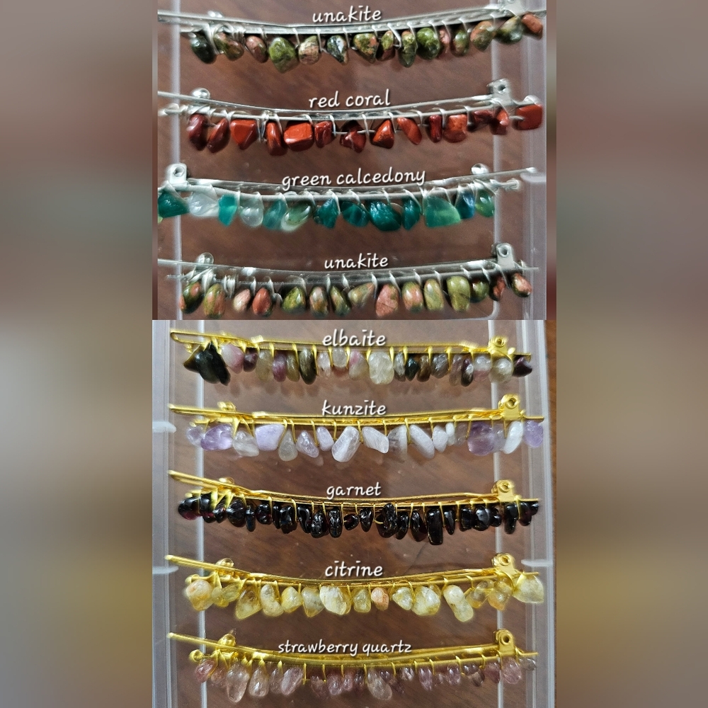 Crystal Chip Barrette
